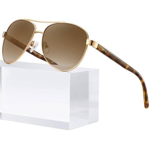 Polarized Sunglasses for Women UV Protection Ultra-Lightweight Metal Frame main image 8